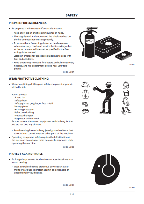 HITACHI ZAXIS 140W-3, 170W-3, 190W-3, 210W-3 WHEEL EXCAVATOR OPERATOR MANUAL EMCGBEN12