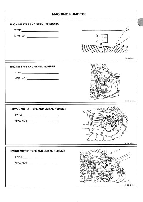 HITACHI EX200-5, EX200LC-5, EX210H-5, EX210LCH-5 EXCAVATOR OPERATOR MANUAL EM14M11