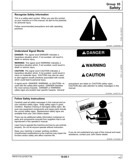 JOHN DEERE E100, E110, E120, E130, E140, E150, E160, E170 AND E180 LAWN TRACTOR TECHNICAL MANUAL TM151119