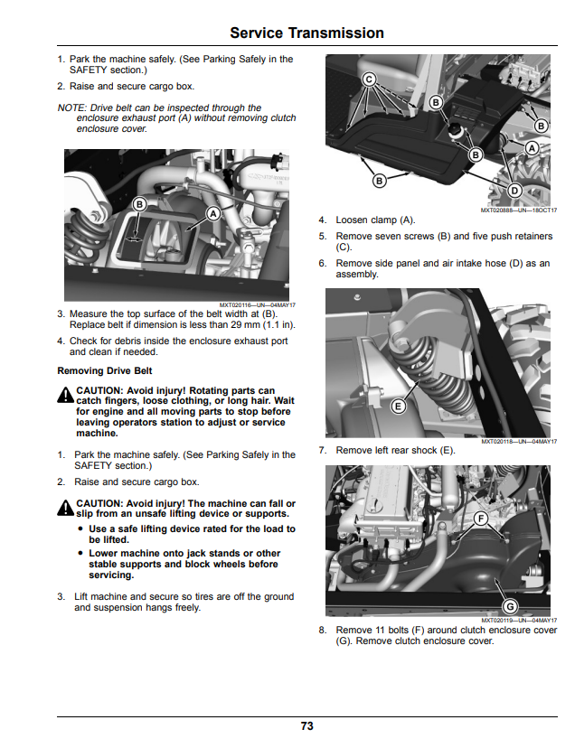 JOHN DEERE XUV835E, XUV835M, XUV835R GATOR™ UTILITY VEHICLE OPERATOR MANUAL OMUC22254