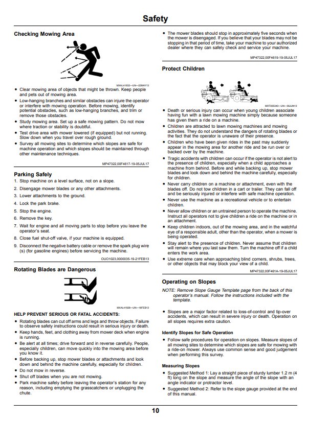 JOHN DEERE Z525E, Z535M, Z535R, Z540M AND Z540R Z500 SERIES ZTRAK™ OPERATOR MANUAL OMUC18701