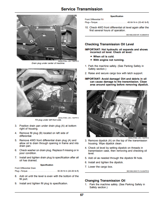 JOHN DEERE XUV560E GATOR™ UTILITY VEHICLES OPERATOR MANUAL OMUC22042