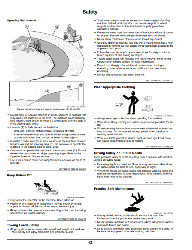 JOHN DEERE Z525E, Z535M, Z535R, Z540M AND Z540R Z500 SERIES ZTRAK™ OPERATOR MANUAL OMUC24251