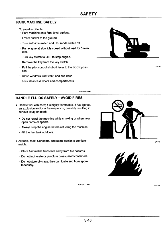 HITACHI EX200-5, EX200LC-5, EX210H-5, EX210LCH-5 EXCAVATOR OPERATOR MANUAL EM14M21