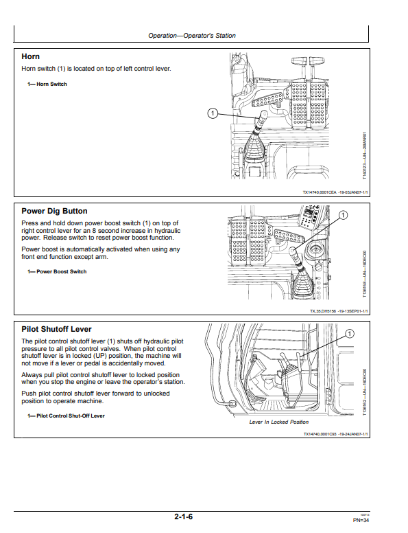 JOHN DEERE 330CLC AND 370C EXCAVATOR OPERATOR MANUAL OMT188215