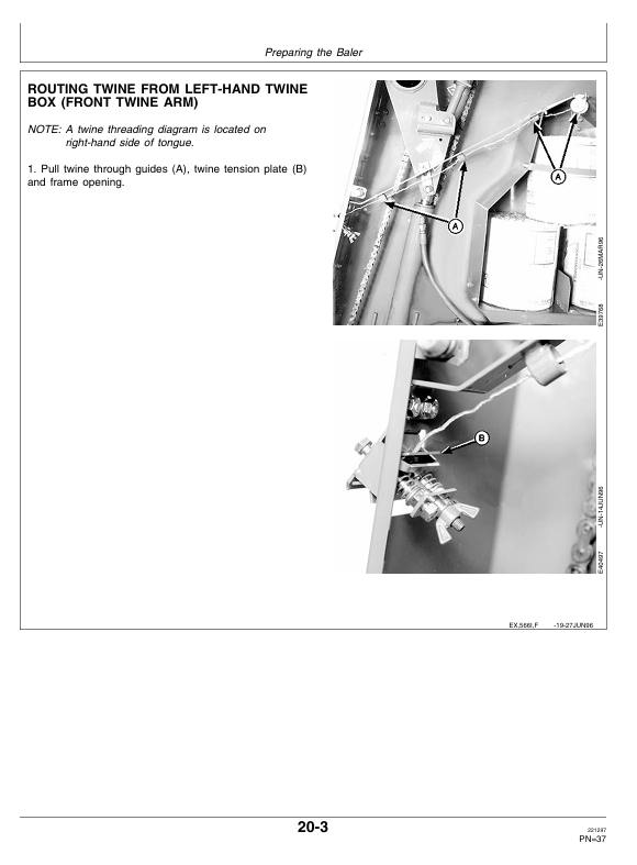 JOHN DEERE 466 AND 566 ROUND BALER OPERATOR MANUAL OME92593