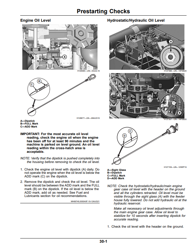 JOHN DEERE X9 1000 AND X9 1100 COMBINE OPERATOR MANUAL OMDXE13358