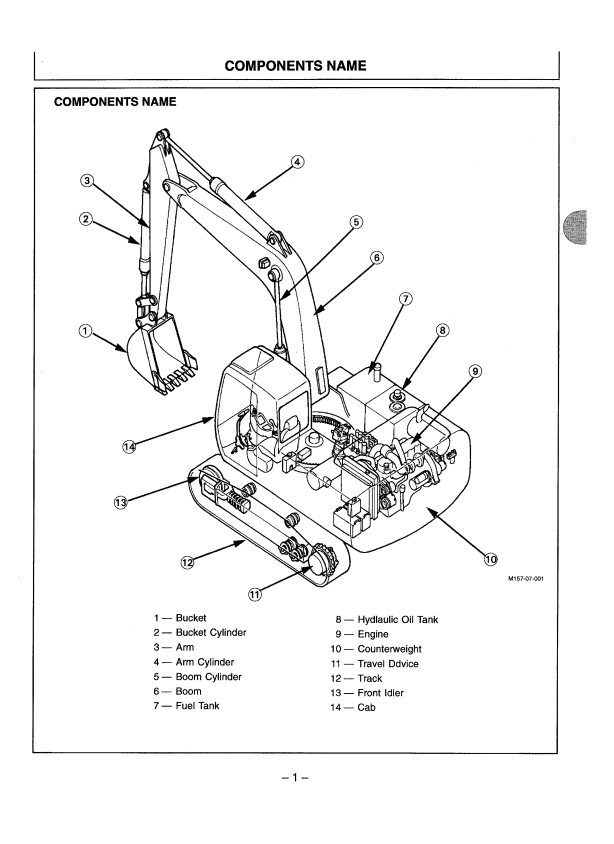 HITACHI EX200-5 EXCAVATOR OPERATOR MANUAL EM14MEN13