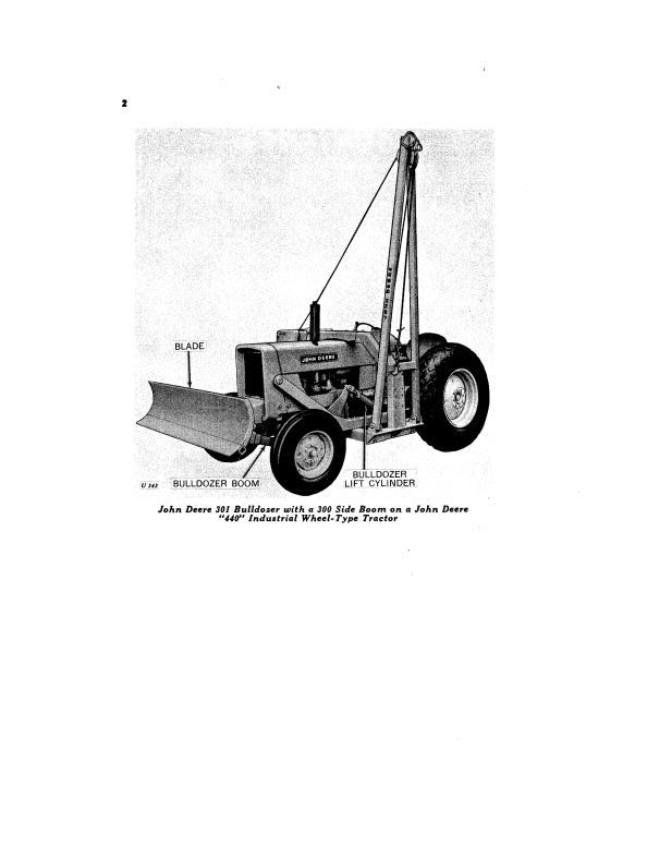 JOHN DEERE 301 BULLDOZER OPERATOR MANUAL OMU11585