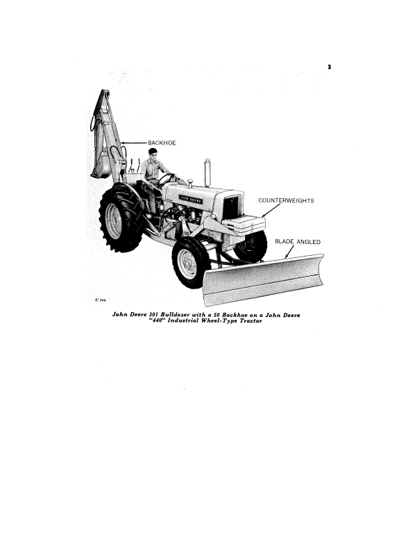 JOHN DEERE 301 BULLDOZER OPERATOR MANUAL OMU11585