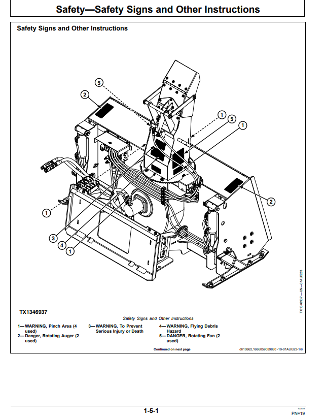 JOHN DEERE SB72E, SB72M, SB84E, SB84M AND SB84S SNOW BLOWER OPERATOR MANUAL OMT493620X019