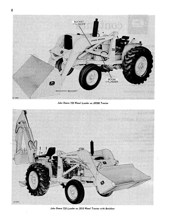 JOHN DEERE 720 LOADER OPERATOR MANUAL OMU16339