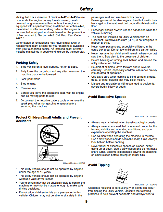 JOHN DEERE GATOR™ UTILITY VEHICLE XUV550 S4 OPERATOR MANUAL OMM171294