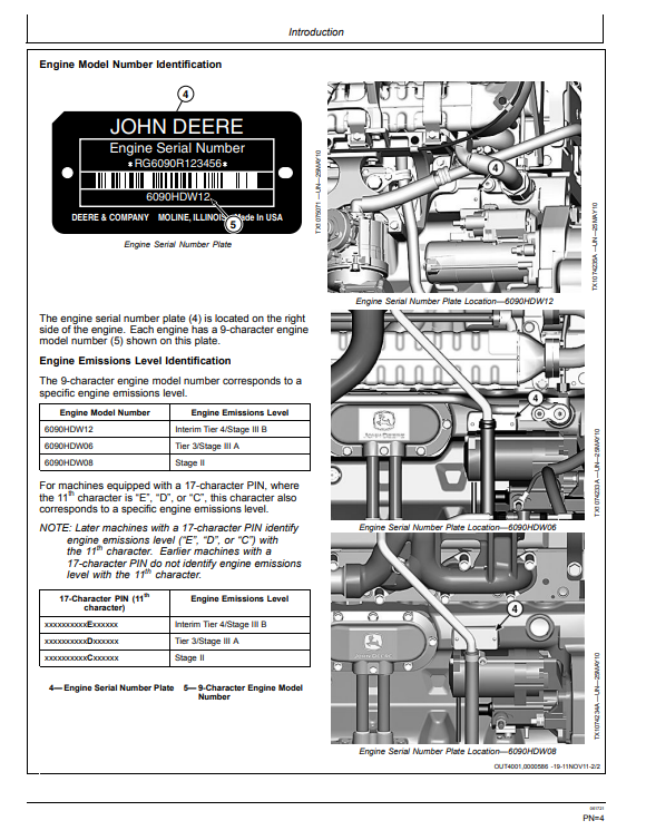 JOHN DEERE 744K 4WD LOADER OPERATOR MANUAL OMT228001