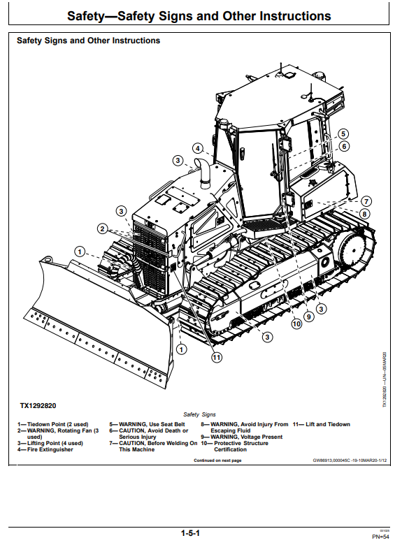 JOHN DEERE 750L CRAWLER DOZER OPERATOR MANUAL OMT409551X19