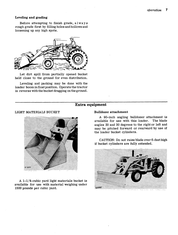 JOHN DEERE 720 LOADER OPERATOR MANUAL OMU16339