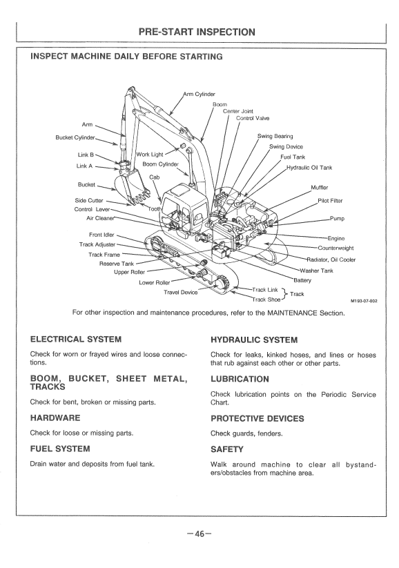 HITACHI EX225USR, EX225USR-LC EXCAVATOR OPERATOR MANUAL EM14W12