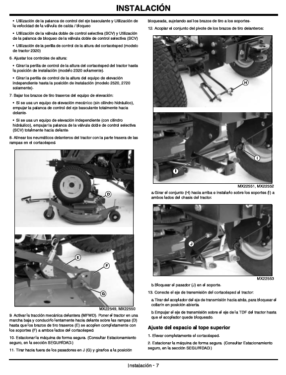 JOHN DEERE 54D, 62D1, 62D2 MID MOUNT MOWER OPERATOR MANUAL OMLVU22482