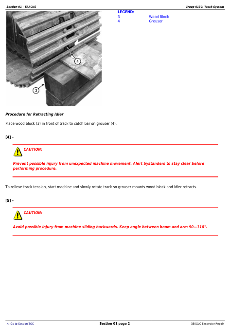 JOHN DEERE 350GLC EXCAVATOR REPAIR TECHNICAL MANUAL TM13207X19
