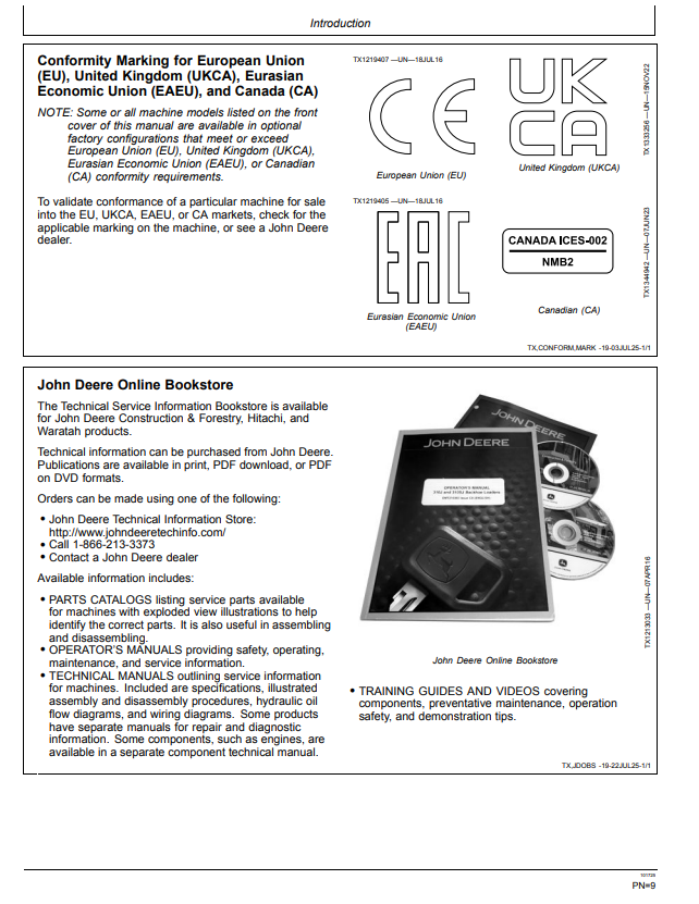 JOHN DEERE 30 P EXCAVATOR OPERATOR MANUAL OMT489506X019