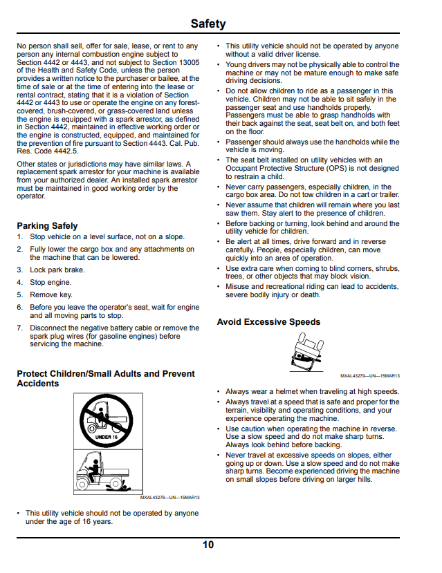 JOHN DEERE XUV 550 S4 GATOR™ UTILITY VEHICLE OPERATOR MANUAL OMM173026