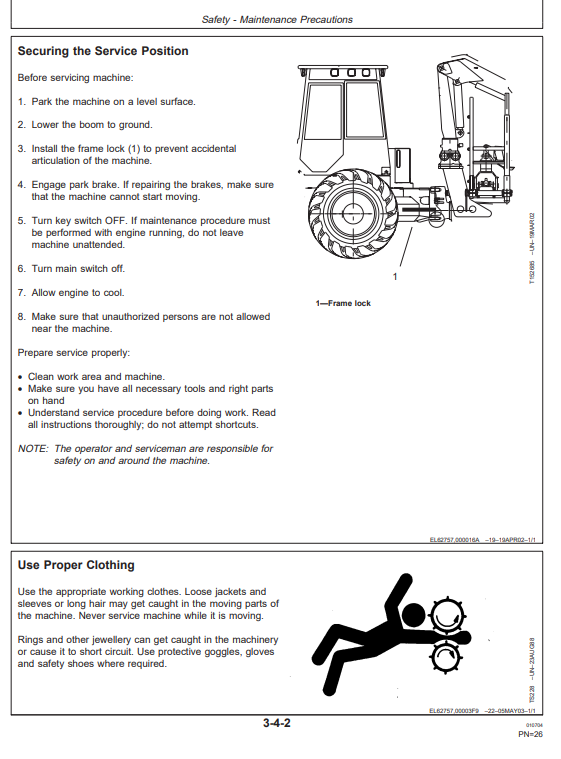JOHN DEERE TIMBERJACK 810D FORWARDER OPERATOR MANUAL OMF064833