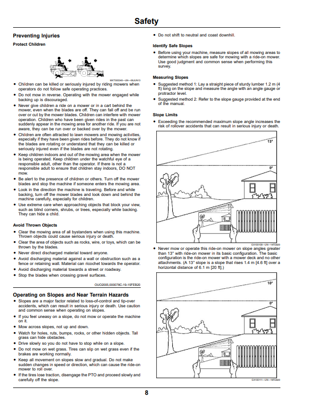 JOHN DEERE RESIDENTIAL ZTRAK™ Z335E, Z345M, Z345R OPERATOR MANUAL OMUC30707E