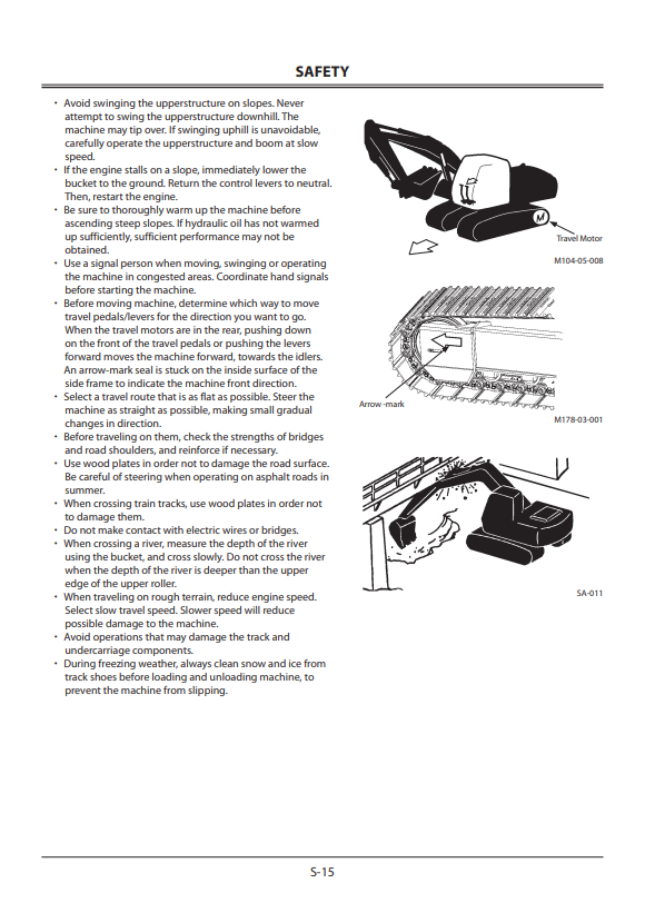 HITACHI ZAXIS 470-5 CLASS, 670-5 CLASS, 870-5 CLASS HYDRAULIC EXCAVATOR OPERATOR MANUAL ENMJAA11