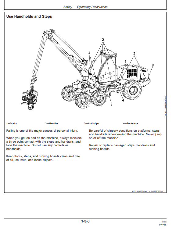JOHN DEERE 1070D HARVESTER OPERATOR MANUAL OMF070957