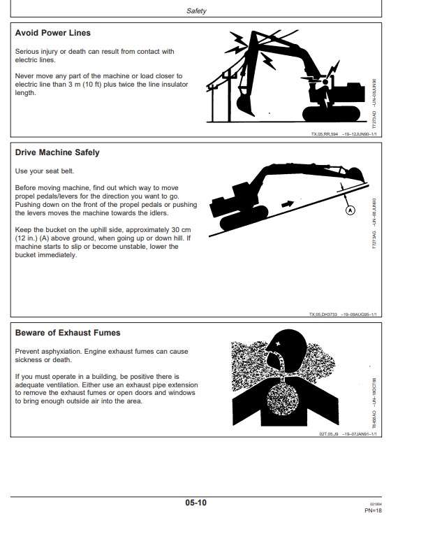 JOHN DEERE 270LC EXCAVATOR OPERATOR MANUAL OMT184913