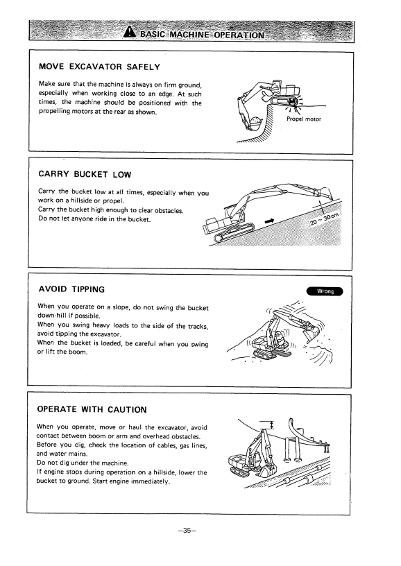 HITACHI EX220LC HYDRAULIC EXCAVATOR OPERATOR MANUAL EM15314