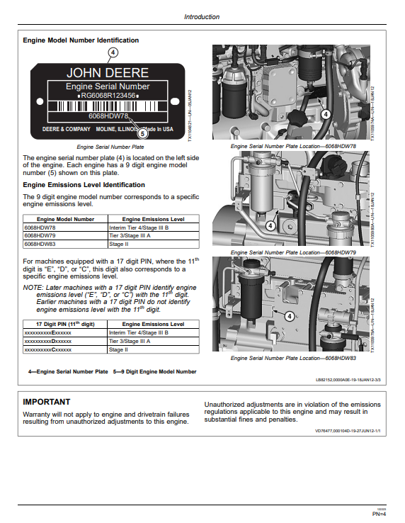 JOHN DEERE 624K 4WD LOADER OPERATOR MANUAL OMT260575