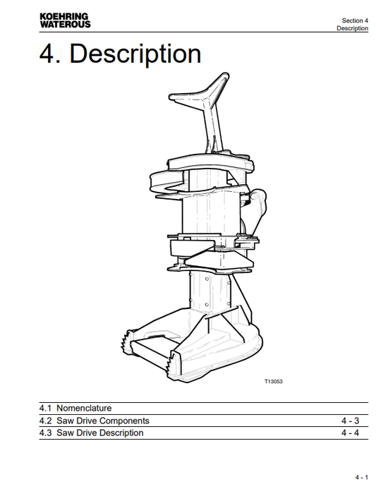 JOHN DEERE 24 STT DISC SAW FELLING HEAD OPERATOR MANUAL OMF281260