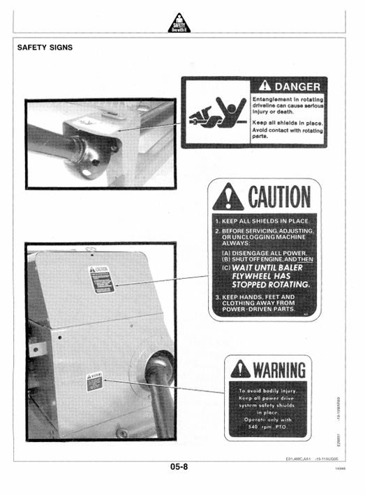JOHN DEERE 348 BALER OPERATOR MANUAL OME87175