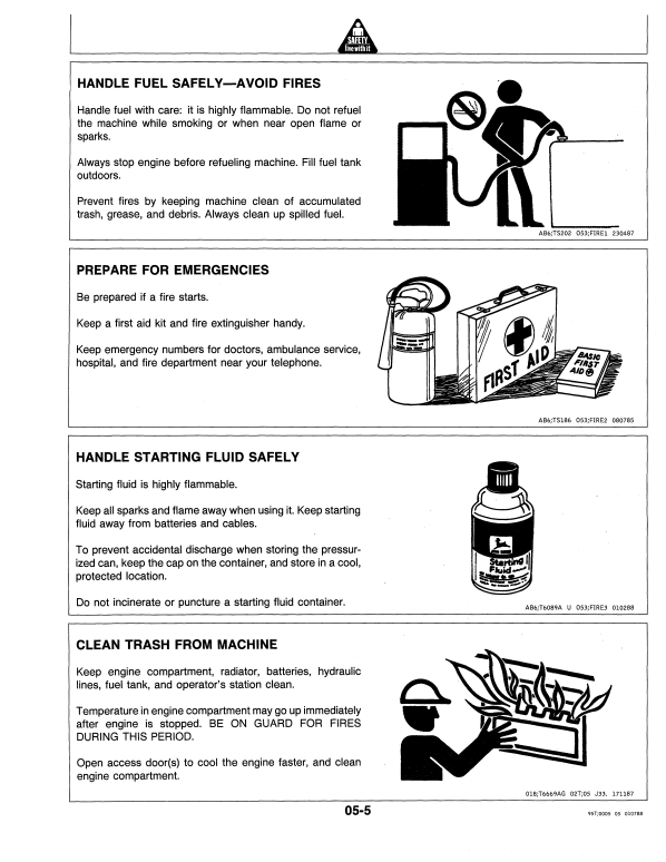 JOHN DEERE 490D, 590D EXCAVATOR OPERATOR MANUAL OMAT126018