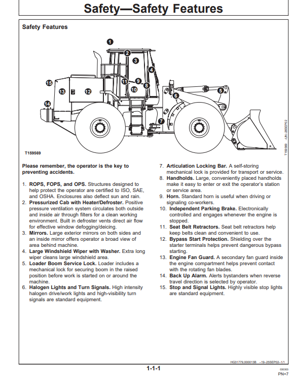 HITACHI LX230 LOADER OPERATOR MANUAL OMT196108