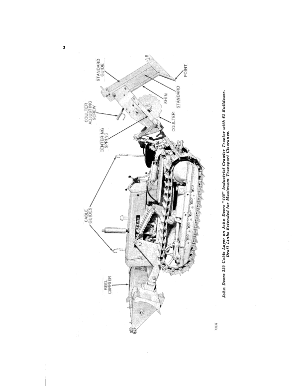 JOHN DEERE 230 CABLE LAYER OPERATOR MANUAL OMK571258