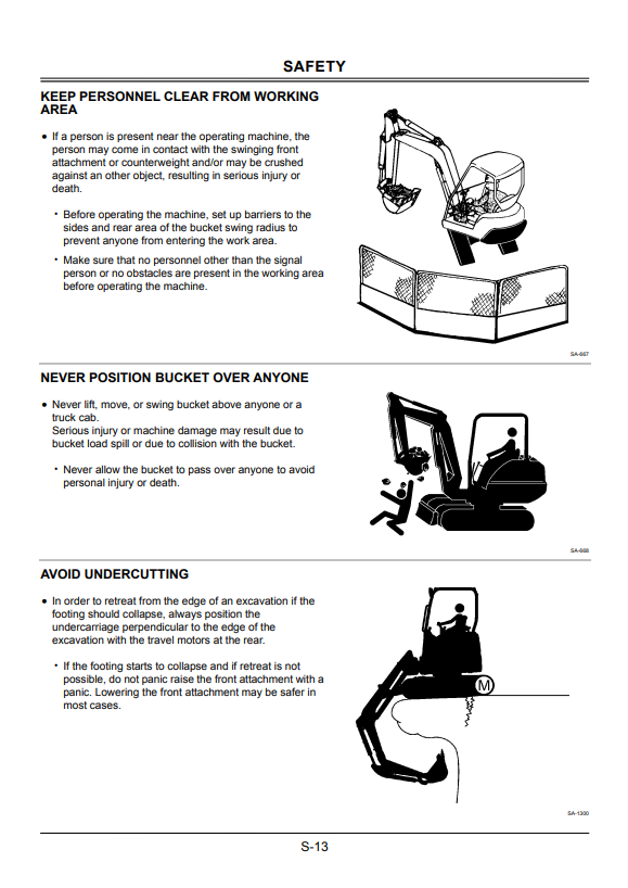 HITACHI ZAXIS 30U-2, 35U-2, 40U-2, 50U-2 HYDRAULIC EXCAVATOR OPERATOR MANUAL EM1M711