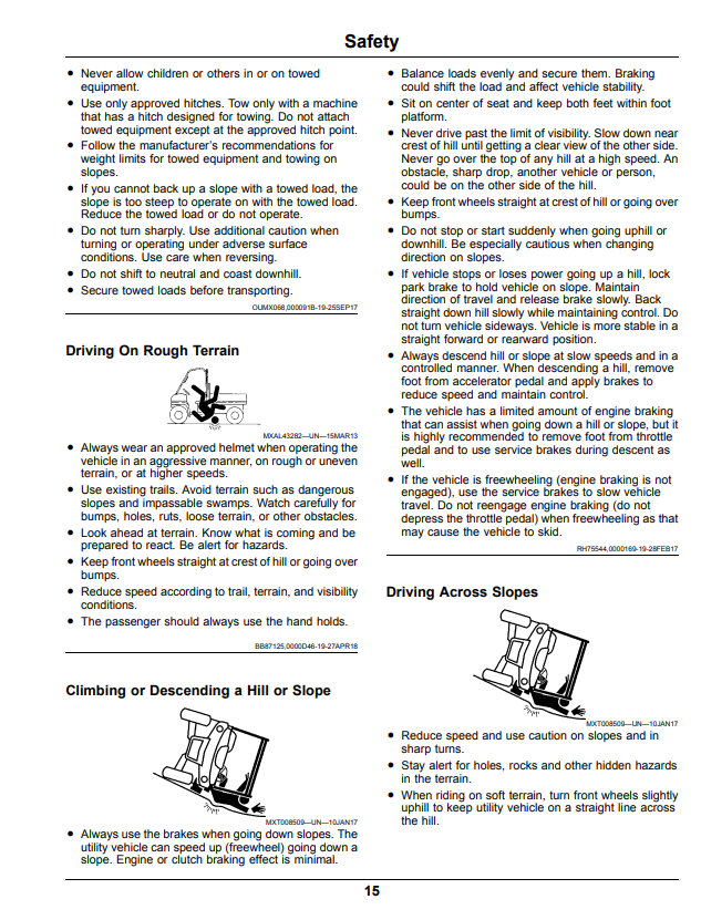 JOHN DEERE XUV835M GATOR™ UTILITY VEHICLE OPERATOR MANUAL OMUC20142