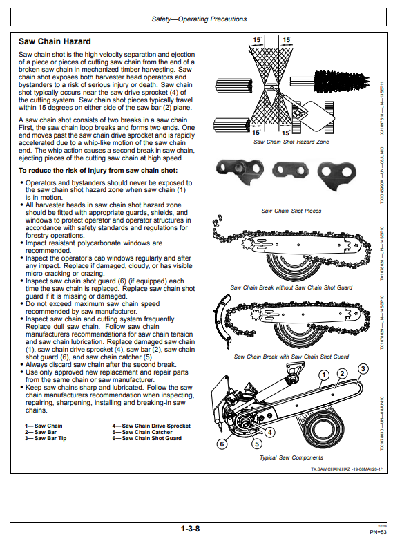 JOHN DEERE 2144G FORESTRY EXCAVATOR OPERATOR MANUAL OMT394112X19