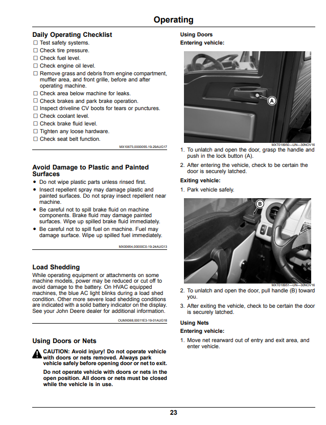 JOHN DEERE XUV835M GATOR™ UTILITY VEHICLE OPERATOR MANUAL OMUC20142