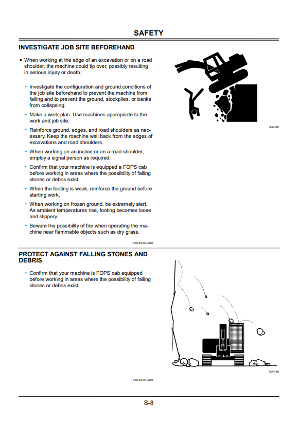 HITACHI ZAXIS 130K EXCAVATOR OPERATOR MANUAL EM1S311