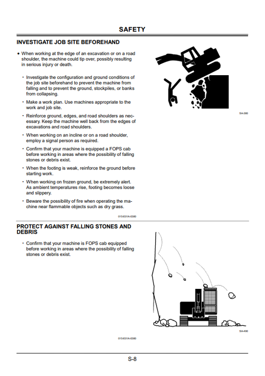 HITACHI ZAXIS 130K EXCAVATOR OPERATOR MANUAL EM1S311