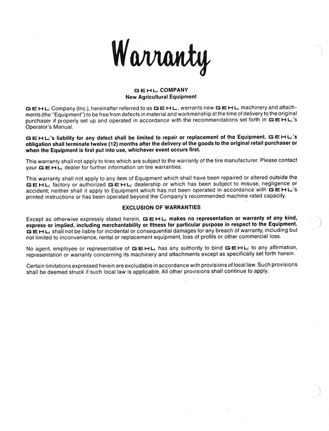 GHEL MC2140, MC2170 MOWER CONDITIONER OPERATOR MANUAL 904985- PDF