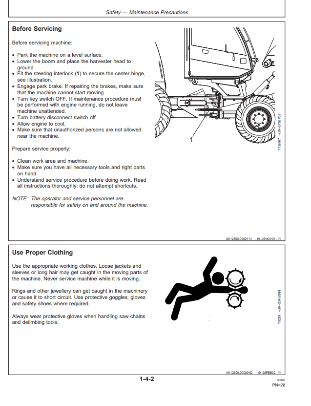JOHN DEERE 1070D HARVESTER OPERATOR MANUAL OMF064366