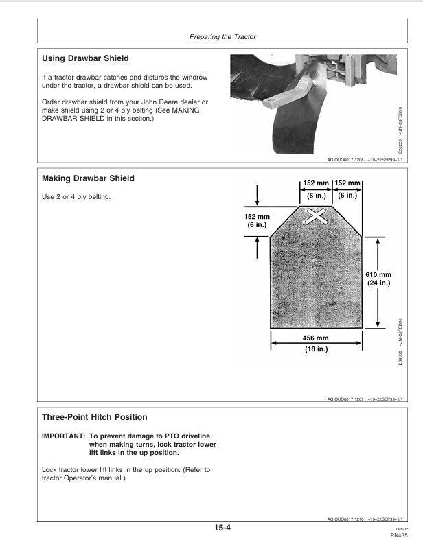 JOHN DEERE 457, 457 SILAGE SPECIAL, AND 557 ROUND BALER OPERATOR MANUAL OME126850