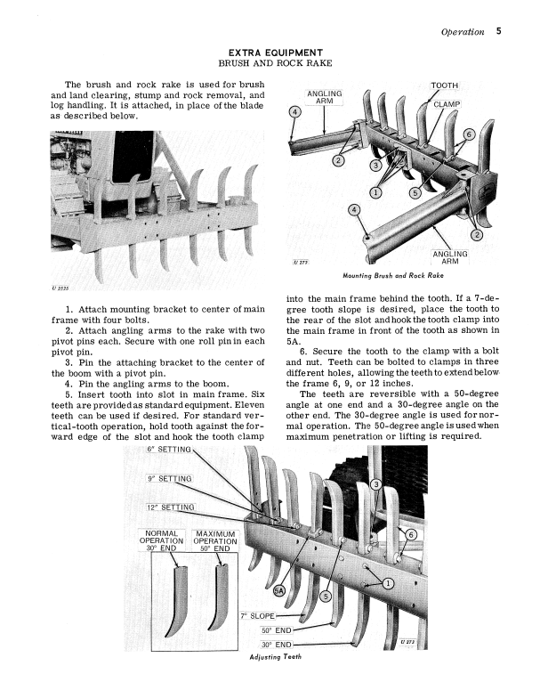 JOHN DEERE 616 AND 626 BULLDOZER OPERATOR MANUAL OMU15835