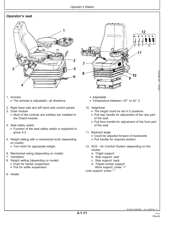 JOHN DEERE TIMBERJACK 810D FORWARDER OPERATOR MANUAL OMF064833
