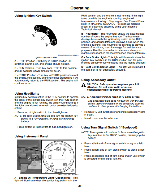 JOHN DEERE GATOR™ UTILITY VEHICLE XUV550 S4 OPERATOR MANUAL OMM171288
