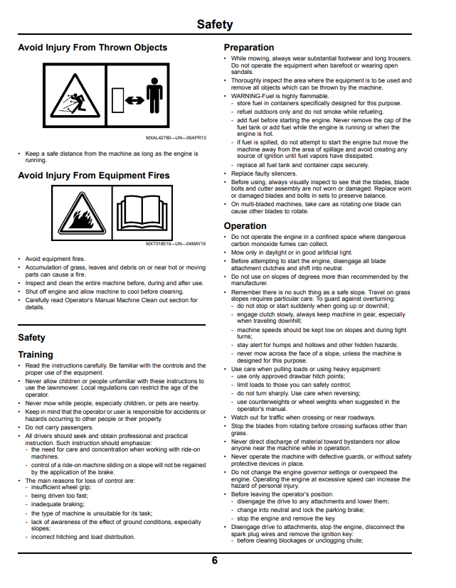JOHN DEERE Z335E ZTRAK™ OPERATOR MANUAL OMGX26534